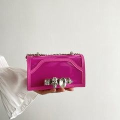 Women's Summer Design Chain Diamond-embedded Shoulder Shoulder Bags
