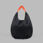 Boho Bag, Hobo Bags, Ruched Fabric Bag in White, Black, Brown