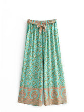 Boho Pant - Hippies Palazzo Pant - Green Rowan