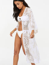 Beach Robe, Cover Up, Freya in White, Black, Red and Yellow