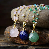Boho Necklace - Crystal Aesthetic Beads Choker Necklaces