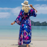 Boho Robe, Kimono Robe, Beach Cover up, Hallow Stardust