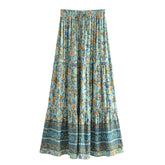 Boho Skirt, Hippie Skirts, Maxi Skirt, Elliana Green Kezia