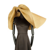 Boho Sun Beach Hat - Wide Brim Paper Straw Hat - Mila in Brown, Beige, and Black