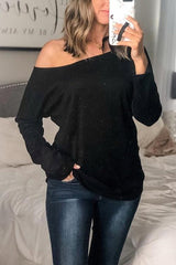 Dew Shoulder Long Sleeve T Shirt