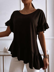 Loose Summer Asymmetrical Design Top