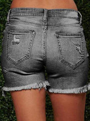 On-trend Ripped Denim Shorts
