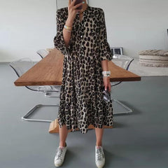 On the Hunt Leopard Print Dress-