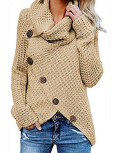 Button Thick Long Sleeve Sweater