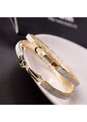Daily Casual Gold Metal Circle Earrings