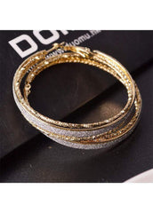 Daily Casual Gold Metal Circle Earrings