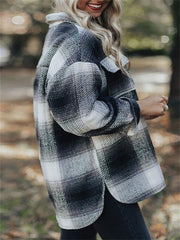 Fashion Outwear lady Printing Long Sleeve Jacket
