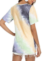 Gradient Color Twisted Tops