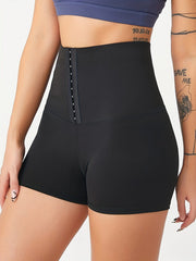 Slim Seamless Buckles High Waist Shapewear Shorts