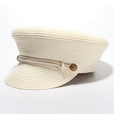 Boho Hat, Captain Cap, Artist White and Black