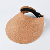 Boho Hat, Sun Hat, Beach Hat, Shade Visor Beige Pink Navy Straw Cap