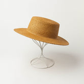Boho Hat, Sun Hat, Beach Hat, Grass Fedora Hat, Hannah Sweet Caramel Brown