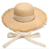 Boho Hat, Sun Hat, Beach Hat, Raffia Hat, Beige Holiday