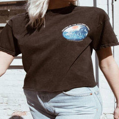 Boho t Shirts, Vintage t Shirt, California, Golden Coast in Black