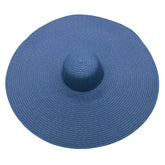 Boho Hat, Sun Hat, Beach Hat, Extra Large Wide Brim, Straw Hat, Black, White, Blue, Navy and more 19 colors (Soft, 25 cm)
