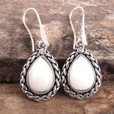 Boho Earrings, RH Dangle Earrings, Black Silver