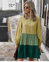 Boho Mini Dress, Boho Tunic Dress, Amelie Two-Tone