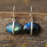 Boho Earrings, Dangle Earrings, Lapis