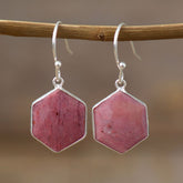 Boho Earrings, Dangle Earrings, Blue Apatite