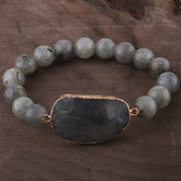 Boho Bracelet, RH Yoga Bracelet, Amazonite Natural Stone