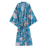 Boho Robe, Kimono Robe, Beach Cover up, Blue Sea Holly