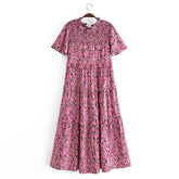 Boho Midi Dress, Smock Sundress, Bartley