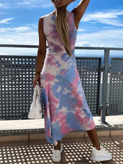 Tie-dye Print Long Dress