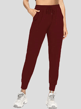 Women's Pants Casual Drawstring Pocket Tie Feet Sweatpants