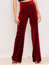 Women's Pants Fashion Casual Solid High Waist Elastic Pants