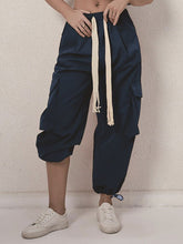 Women's Pants Loose Drawstring Pockets Cargo Pants