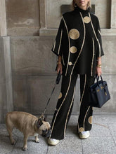 Women's Sets Fashion Printed Long Sleeve Trousers Two-Piece Suit