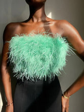 Women's Tank Tops Solid Feather Bandeau Tank Top