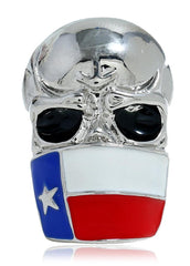 Flag Day Theme Skull Shape Creativity Ring
