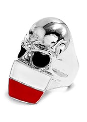 Flag Day Theme Skull Shape Creativity Ring