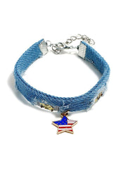 Flag Day Theme Star Shape Creativity Bracelet