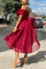 Strapless High Waist Prom Dress
