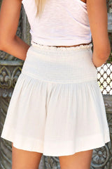 Sexy Sweet Solid Solid Color High Waist Type A Solid Color Bottoms(9 Colors)