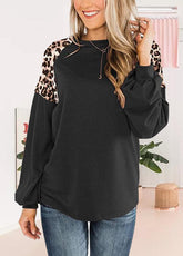 Casual Patchwork Long Sleeve T-shirt