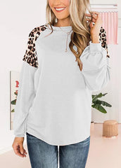 Casual Patchwork Long Sleeve T-shirt