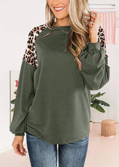 Casual Patchwork Long Sleeve T-shirt