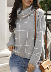 Long Sleeve Turndown Collar Sweater
