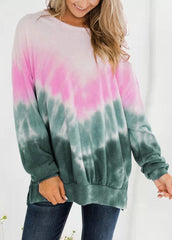 Casual Gradient Long Sleeve Top