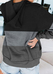 Long Sleeve Patchwork Casual Coat