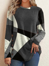Casual Long Sleeve O-Neck Printed Loose Sweatshirt