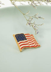 Flag Day Theme American Flag Brooch